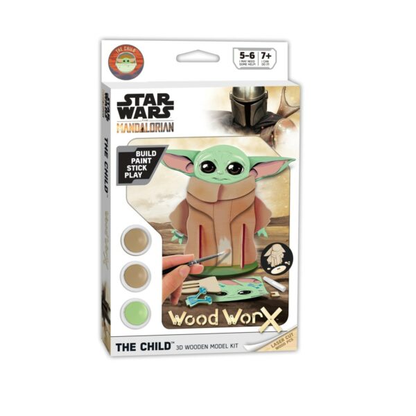 Replica madera para pintar woodwork star wars el mandaloriano el niño