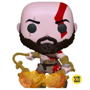 Funko pop videojuegos god of war kratos con espadas glow in the dark brillo en la oscuridad exclusivo dynos 36392
