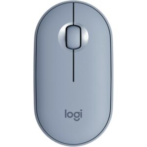 Mouse raton logitech pebble m350 optico wireless inalambrico azul