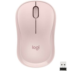 Mouse raton logitech m220 optico wireless inalambrico silent rosa