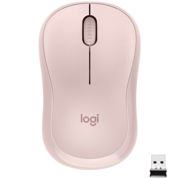 Mouse raton logitech m220 optico wireless inalambrico silent rosa