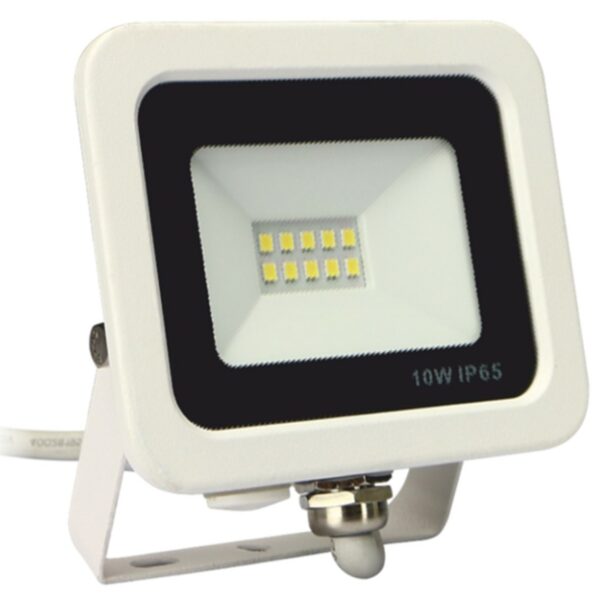 Focor proyector led silver electronics forge + proyector ip65 10w 3000k blanco