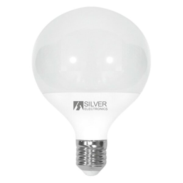 Bombilla led decorativa silver electronics globo 12w=90w - e27 - 3000k - 1155 lm - luz calida - a+
