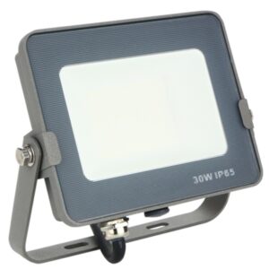 Foco led silver electronics forge+proyector ips 65 30w - 5700k luz fria - 2400lm color gris
