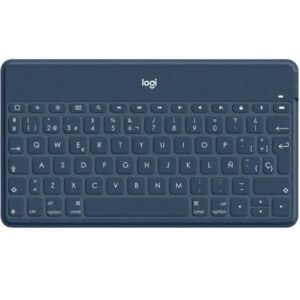 Teclado logitech keys to go wireless inalambrico para iphone ipad y apple tv azul
