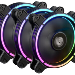 Ventilador gaming enermax t.b. rgb ad. 120mm pack de 3