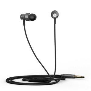 Auricular hp dhh - 3111 microfono jack 3.5mm negro metalico