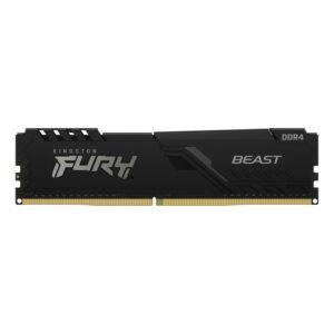 Memoria ddr4 4gb kingston - 2666mhz - pc4 21300 - fury beast negro - cl16