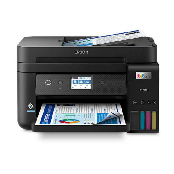 Multifuncion epson inyeccion color ecotank et - 4850 fax - a4 - 15.5ppm - 8.5ppm - usb - red - wifi - duplex impresion - adf