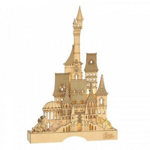 Figura replica enesco disney la bella y la bestia castillo