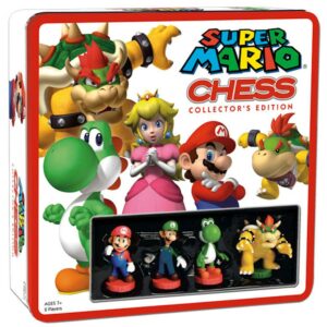 Juego de mesa nintendo super mario ajedrez edicion coleccionista mario & luigi vs bowser & bowsy