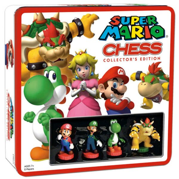 Juego de mesa nintendo super mario ajedrez edicion coleccionista mario & luigi vs bowser & bowsy