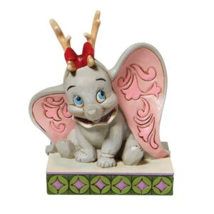 Figura enesco disney dumbo dumbo ayudante de santa version reno navidad
