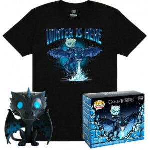 Pop & tee funko juego de tronos viserion caminante blanco funko + camiseta talla l 43514