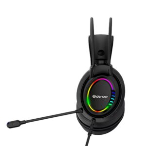 Auriculares gaming denver ghs - 130 - microfono - usb - negro