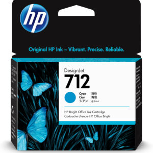 Cartucho tinta hp 712 - 3ed67a - 29 ml - t210 - t230 - t250 - t630 - t650 - cian