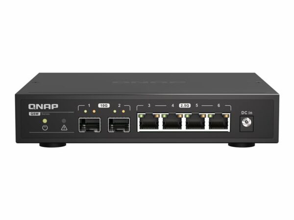 Switch qnap qsw - 2104 - 2s 2 puertos 10g + 4 puertos 2.5g