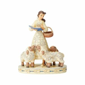 Figura enesco disney la bella y la bestia bella con ovejas