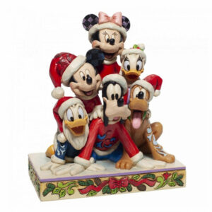 Figura enesco disney mickey y amigos en navidad