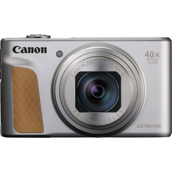 Camara digital canon powershot sx740 hs 20.3 mp - zo 40x - 4k uhd - litio - bt - wifi - plata - travel