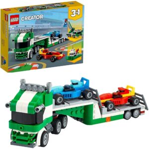 Lego creator transporte de coches de carreras