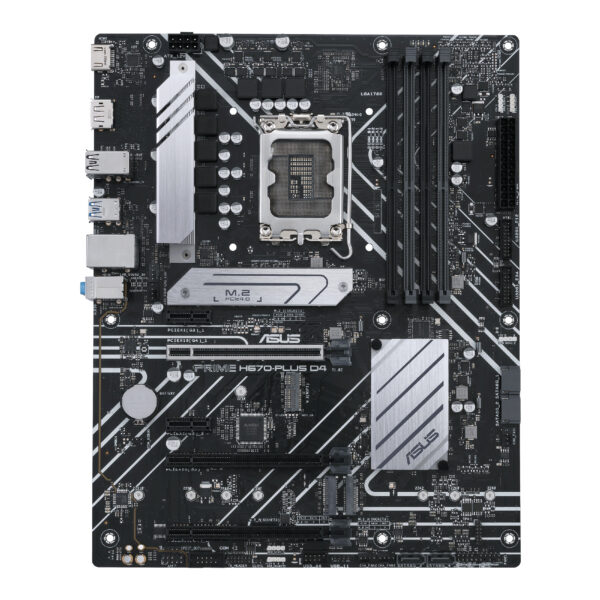 Placa base asus intel prime h670 - plus d4 socket 1700 ddr4x4 3200mhz max 128gb hdmi display port atx