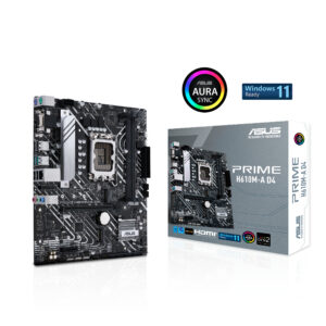 Placa base asus intel prime h610m - a d4 socket 1700 ddr4x2 max 64gb 3200mhz display port d - sub hdmi matx