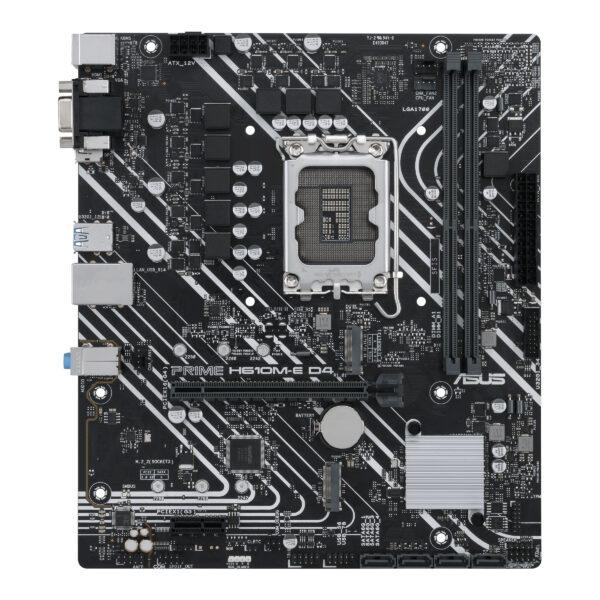 Placa base asus intel prime h610m - e d4 socket 1700 ddr4x2 max 64gb 3200mhz hdmi displayu port matx