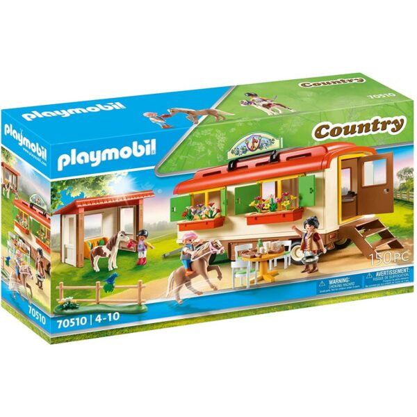 Playmobil caravana campamento de ponis
