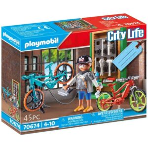 Playmobil set de regalo taller de e - bicicletas