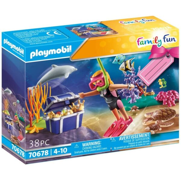 Playmobil set de regalo buceadora de tesoros