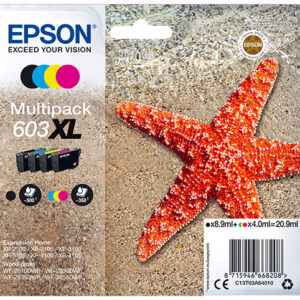 Multipack cartucho tinta epson 603xl c13t03a64020 negro - cian - amarillo - magenta - estrella de mar