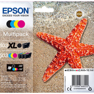 Multipack cartucho tinta epson 603xl c13t03a94010 negro - cian - amarillo - magenta - estrella de mar