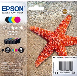 Multipack cartucho tinta epson 603 c13t03u64010 negro - cian - amarillo - magenta - estrella de mar