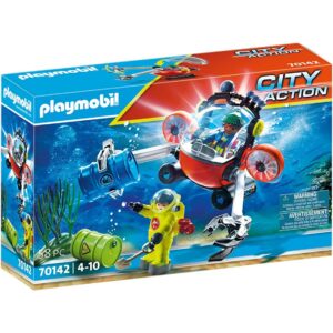 Playmobil rescate maritimo : operacion medio ambiente con bote de buceo