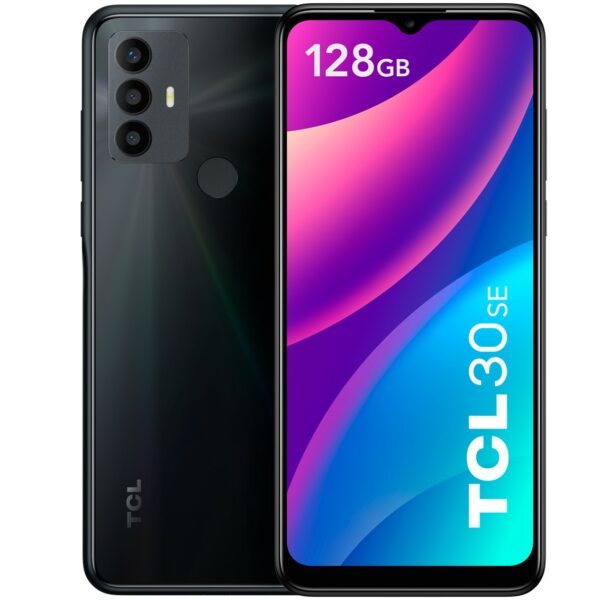 Telefono movil smartphone tcl 30se space grey 6.52pulgadas - 128 gb rom - 4gb ram - 50+2+2 mpx - 8 mpx - nxtvision - 5000 mah -