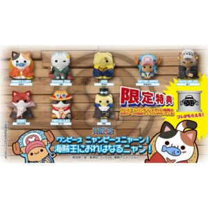 Set figuras megahouse nyanpiecenyan! vol.1 - im gonna be king of paw - rates !! set one piece