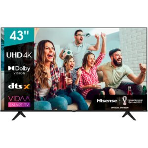 Tv hisense 43pulgadas led 4k uhd - 43a6bg - hdr10 - smart tv - dolby vision - 3 hdmi - usb 2.0 - dvb - t2 - t - c - s2 - s -