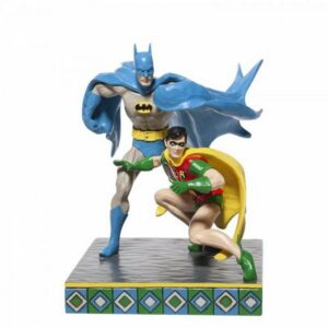 Figura enesco dc comics batman batman & robin