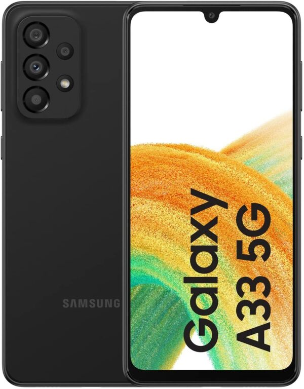Telefono movil smartphone samsung galaxy a33 negro 6.4pulgadas - 5g - 128gb rom - 6gb ram - 48+8+5+2mpx - 13mpx - dual sim - 5000 mah