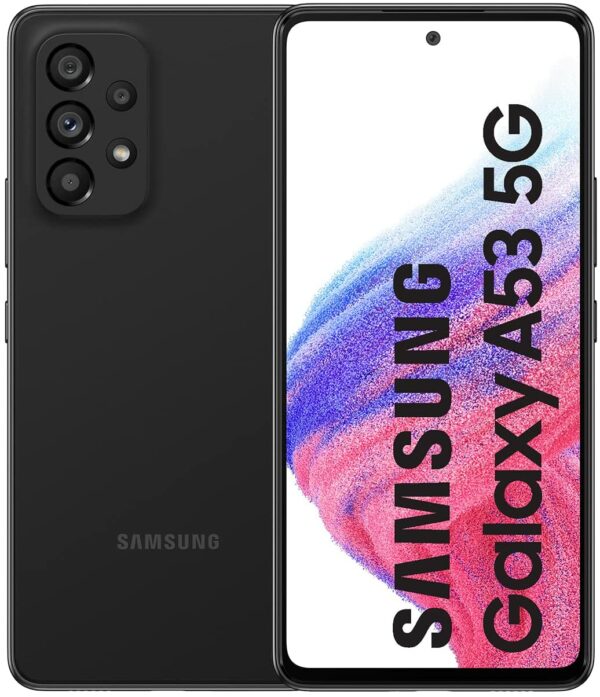 Telefono movil smartphone samsung galaxy a53 6.5pulgadas black 5g - 256gb rom - 8gb ram - 64+12+5+5 mpx - 32mpx - 5000 mah - dualsim