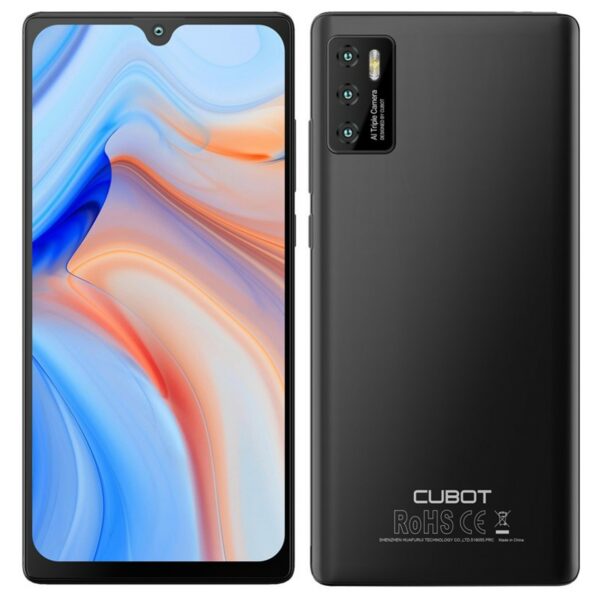Telefono movil smartphone cubot p50 negro 6.2pulgadas - 128gb rom - 6gb ram - 12mpx - 20mpx - octa core - 4200 mah - dual sim - nfc -