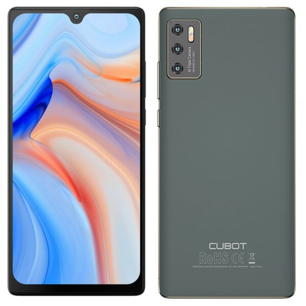 Telefono movil smartphone cubot p50 verde 6.2pulgadas - 128gb rom - 6gb ram - 12mpx - 20mpx - octa core - 4200 mah - dual sim - nfc -