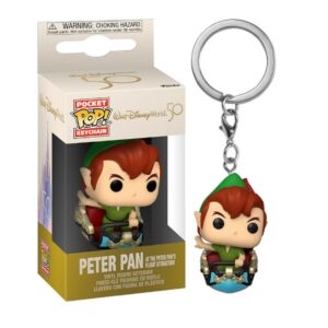Funko pop keychain llavero walt disney 50th aniversario peter pan en el vagon de la atraccion del vuelo de peter pan 60393
