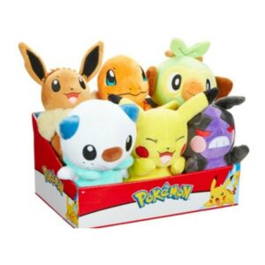 Pack de 6 peluches pokemon ola 10 20 cm