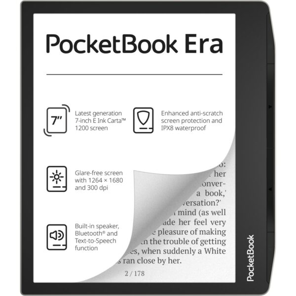 Libro electronico pocketbook era ereader 7pulgadas plata stardust 16 gb