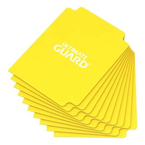 Tarjetas separadoras para cartas ultimate guard tamaño estándar amarillo (10)