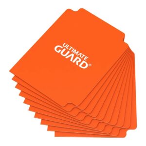 Tarjetas separadoras para cartas ultimate guard tamaño estándar gasolina naranja (10)