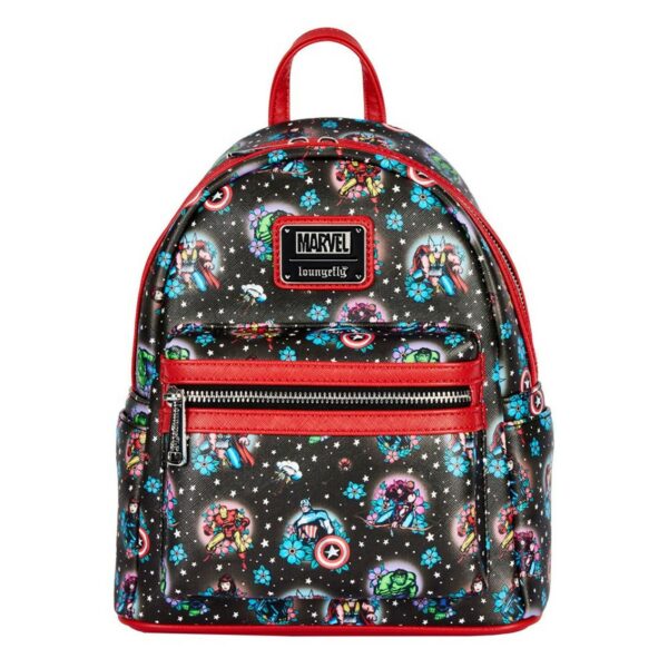Mochila loungefly funko marvel avengers tattoo mini backpack