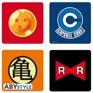 Set 4 posavasos dragonball - simbolos